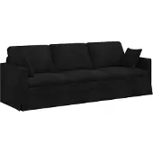 vidaXL Soffa Svart 228 x 78 x 80 cm Sammet