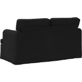 vidaXL Soffa Svart 144 x 80 x 85 cm tyg