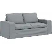 vidaXL Soffa Ljusgrå 182 x 80 x 82 cm tyg