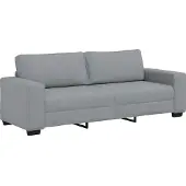 vidaXL 3-sitssoffa ljusgrå 220x77x82 cm tyg