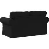 vidaXL Soffa Svart 155 x 82 x 80 cm tyg