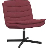 vidaXL Skrivstol Vinröd 63 x 75 x 76 cm tyg