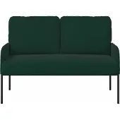 vidaXL Soffor med kudde 110cm Mörkgrön Plywood