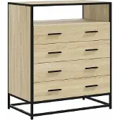 vidaXL Byrå sonoma-ek 70x41x83,5 cm konstruerat trä
