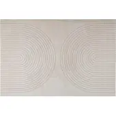 vidaXL Områdesmattor Rektangulär GALATI Kräm 200 x 140 cm Polyester