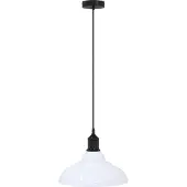 vidaXL Taklampa höjdjusterbar E27 glans vit Ø 31 cm metall
