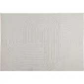 vidaXL Områdesmattor Rektangulär PALMERAS Kräm 280 x 200 cm Polyester