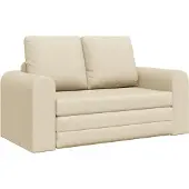 vidaXL Sängsoffa 2-i-1 Creme 148x71x83 cm Tyg