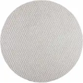 vidaXL Områdesmattor Rund LUGO Krämfärgad och grå Ø 200 CM Polyester
