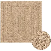 vidaXL Matta ZIZUR 200x200 cm jutelook inomhus och utomhus