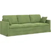vidaXL Soffa Ljusgrön 228 x 78 x 80 cm Sammet