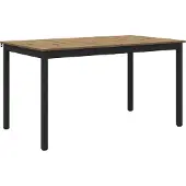 vidaXL Matbord 140 x 80 x 75 cm METALL Rektangulär