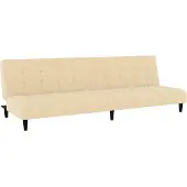 vidaXL 2-sits soffa med sängfunktion i krämfärgad sammet 375772