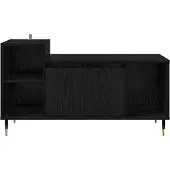 vidaXL TV-skåp Svart Ek 100 x 35 x 55 cm Konstruerat trä