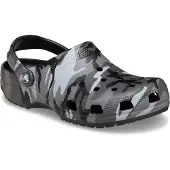 Crocs Classic Camouflage Clog - Svart/Skiffergrå, storlek 42