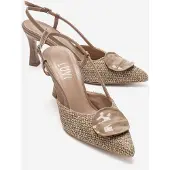 Prologue Levia Vävd Pump med Spetsig Tå och Slingback