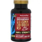 NaturesPlus Avancerade Terapier, Glukosamin Kondroitin MSM, Ultra Rx-Led, Trippelstyrka, 120 Tabletter