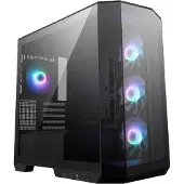MSI MAG PANO M100R PZ - microATX-torn - genomskinlig sidopanel (härdat glas) - ingen strömförsörjning (ATX) - USB/ljud