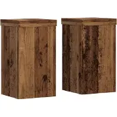 vidaXL Växtställ 2 st åldrat trä 10x10x18 cm konstruerat trä