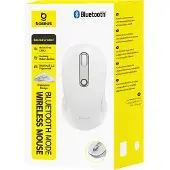Baseus F02 trådlös ergonomisk Bluetooth-mus – vit