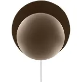 Globen Lighting Vägglampa Orbit, Brun / rost, Vardagsrum / matsal, Metall, Design, Vägglampa, vägglampa inomhus