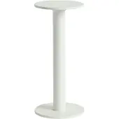 HAY LED-batteridriven bordslampa HOST PORTABLE, krämvit, 22 cm IP44 dimbar, Creme / bärnsten, Vardagsrum / matsal, Aluminium / grå / zink, Modern