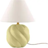 Globen Lighting Bordslampa DAHLIA, Creme / bärnsten, Vardagsrum / matsal, Textil / tyger / siden, Bordslampa