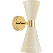 Stilnovo Vägglampa , Megafono, Beige, Vardagsrum, Metall, Design