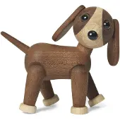 Spring Copenhagen Twix Hund Trädekoration Mahogny
