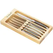 Lou Laguiole Tradition Grillknivar Med Låda 6-pack - Knivset Rostfritt Stål
