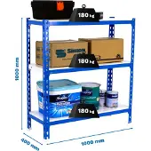 Simonclick Plus 3/400 1000 Metallhylla 1000x1000x400 Mm