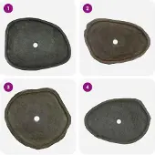 vidaXL Tvätt Handfat Grå 65 x 50 x 6 cm River Stone