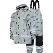 Lindberg Vattholma Rain Set Green/Grey
