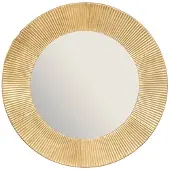Atmosphera runt spegel Milda med guldfärgad metallram Ø 90 cm