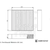 Blue Print Luftfilter i kupén ADBP250147