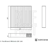 Blue Print Luftfilter i kupén ADBP250148