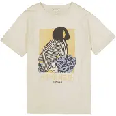 Garcia T-shirt duvblå / saffran / svart / off-white