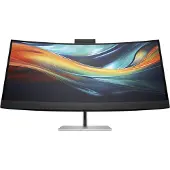 HP 740pm - Series 7 Pro - LED-skärm - böjd - 40 (39.7 visbar) - 5120 x 2160 WUHD @ 60 Hz - IPS - 300 cd/m² - 1000:1 - 5 ms - 2xThunderbolt 3, HDMI, DisplayPort - högtalare - svart, silver