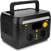 Aqiila S600V2 bärbar powerstation LiFePO4 512 Wh 1000 W svart med app-styrning