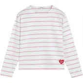 Scalpers T-shirt rosa / röd / vit