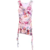 Desigual Klänning persika / fuchsia / röd