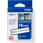 Brother TZe-N241 | svart text - vit märkband | 18mm x 8m (original)