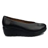 Wonders för kvinnor. C-33100 Fly läderloafers svart (37), Hud, 3 till 5 cm, Ingen, Casual