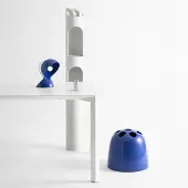 Artemide Bordslampa , Dalú, Blå, Vardagsrum, Plast, Design