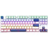 Machenike K500B-B87 Mekaniskt speltangentbord, kabelanslutet, bakgrundsbelysning, röd switch - Vit