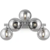 Maytoni Vägglampa Dallas, dimbar, Förkromad / silver, Vardagsrum / matsal, Metall, Modern, Vägglampa, vägglampa inomhus