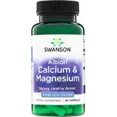 Swanson Health Albion Kalcium & Magnesium, 60 kapslar