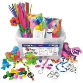 Playbox Multi Krea Låda - 740 delar - Piprensare/Fjädrar/Pärlor/ - - One Size - Kreativt lekset