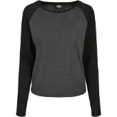Urban Classics Contrast Raglan T-shirt Med Lång ärm