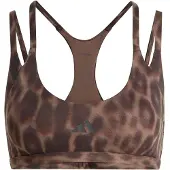Adidas Optime Leopard Strappy Sport-bh Med Låg Support